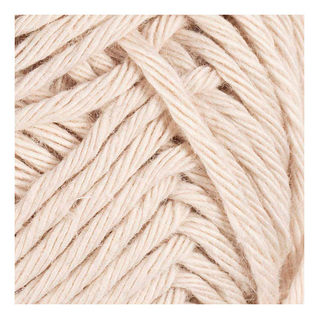 Creativ company bomuldsgarn, str. 8 8, l: 80-85 m, sandfarve, 50 g 1 kugle
