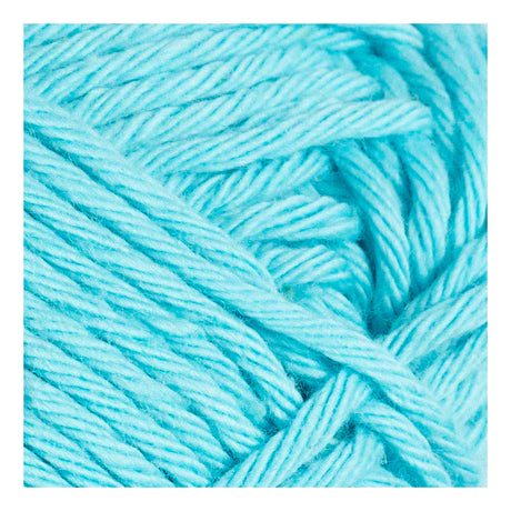 Creativ firma bomuldsgarn, str. 8 8, l: 80-85 m, turkis, 50 g 1 kugle