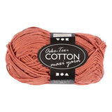 Creativ firma bomuldsgarn str. 8 8 l: 80-85 m terracotta - 50gr.