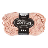 Creativ firma bomuldsgarn str. 8 8 l: 80-85 m beige - 50gr.