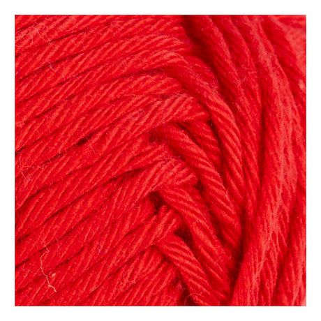 Creativ company bomuldsgarn, str. 8 8, l: 80-85 m, mørkerød, 50 g 1 kugle