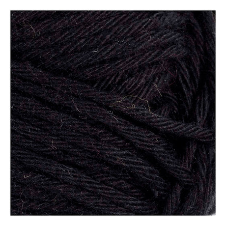 Creativ firma bomuldsgarn, str. 8 8, l: 80-85 m, sort, 50 g 1 kugle