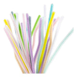 Creativ company chenille 6mm x 30cm pastelfarver - 25stk.