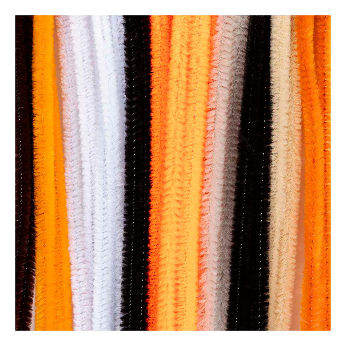 Creativ company chenille 6mm x 30cm halloween farver - 25stk.
