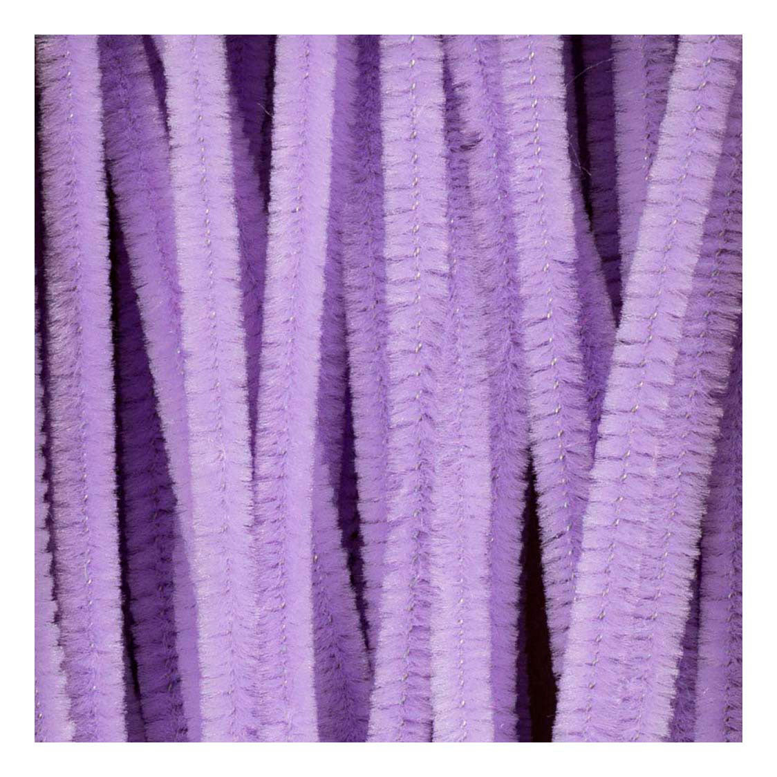 Creativ company chenilletråd lilla håndværksmateriale 50 stk 6mm x 30cm.