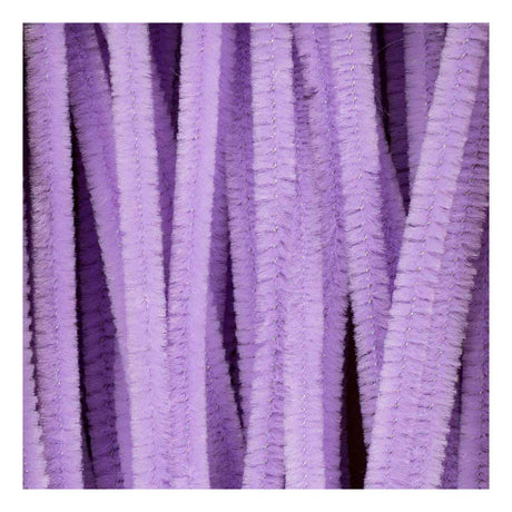 Creativ company chenilletråd lilla håndværksmateriale 50 stk 6mm x 30cm.