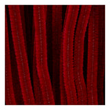 Creativ company chenille 6mm x 30cm mørkerød - 50 stk.