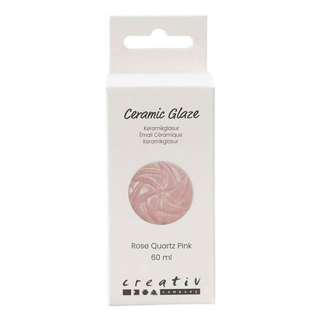Creativ company keramisk glasur 984-1101 c uigennemsigtig pink - 60ml