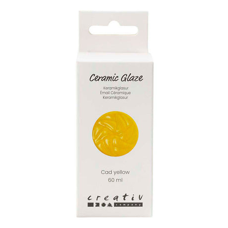 Creativ company keramisk glasur 984-1101 c uigennemsigtig cad gul - 60ml