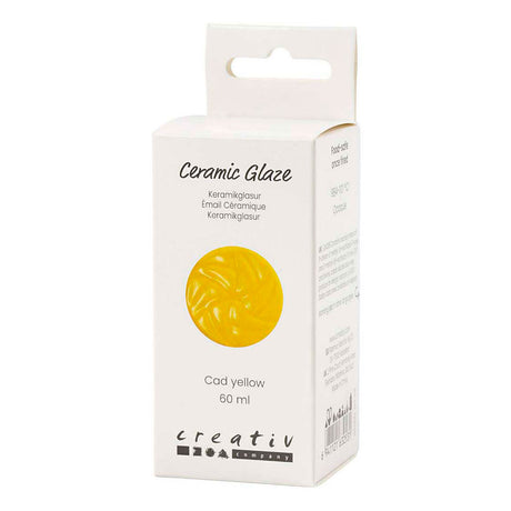 Creativ company keramisk glasur 984-1101 c uigennemsigtig cad gul - 60ml