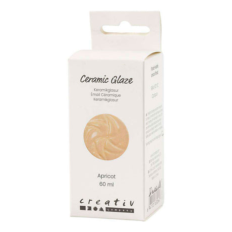 Creativ company keramisk glasur 984-1101 c uigennemsigtig abrikos - 60ml