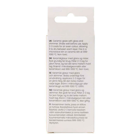 Creativ company plettet keramisk glasur, 999-1060 °c, uigennemsigtig, pinky, 60 ml 1 flaske