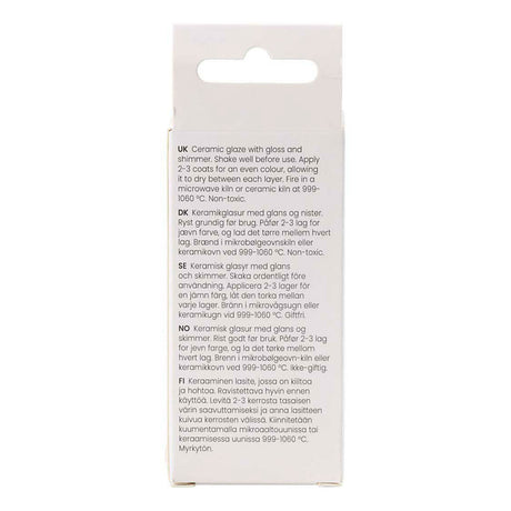 Creativ company plettet keramisk glasur 999-1060 c uigennemsigtig orange sol - 60ml