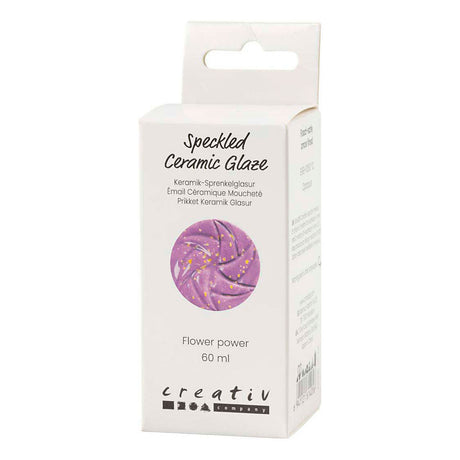 Creativ company plettet keramisk glasur 999-1060 c uigennemsigtig flower power - 60ml