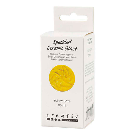 Creativ company spættet keramisk glasur, 999-1060 °c, uigennemsigtig, gul uklarhed, 60 ml 1 flaske