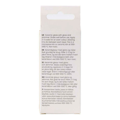 Creativ company spættet keramisk glasur, 999-1060 °c, uigennemsigtig, gul uklarhed, 60 ml 1 flaske