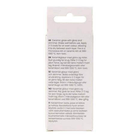 Creativ company spættet keramisk glasur, 999-1060 °c, uigennemsigtig, blå af dig, 60 ml 1 flaske