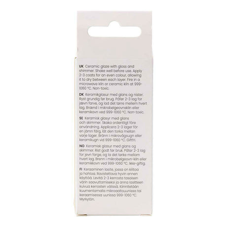 Creativ company plettet keramisk glasur, 999-1060 °c, uigennemsigtig, rustne søm, 60 ml 1 flaske