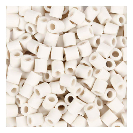 Creativ firma nabbi bioperler 5x5mm hvid - 3000 stk.