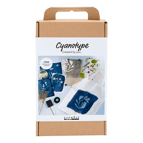 Creativ firma hobbysæt cyanotype, tekstil, blå, 1 æske