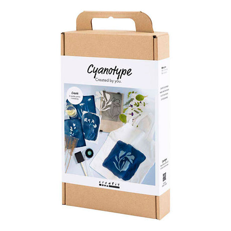 Creativ firma hobbysæt cyanotype, tekstil, blå, 1 æske