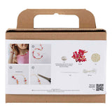 Kreativ virksomhed https: www.cchobby.nl mini-hobbyset-smykker-halskæde-og-armbånd-pink-1-box
