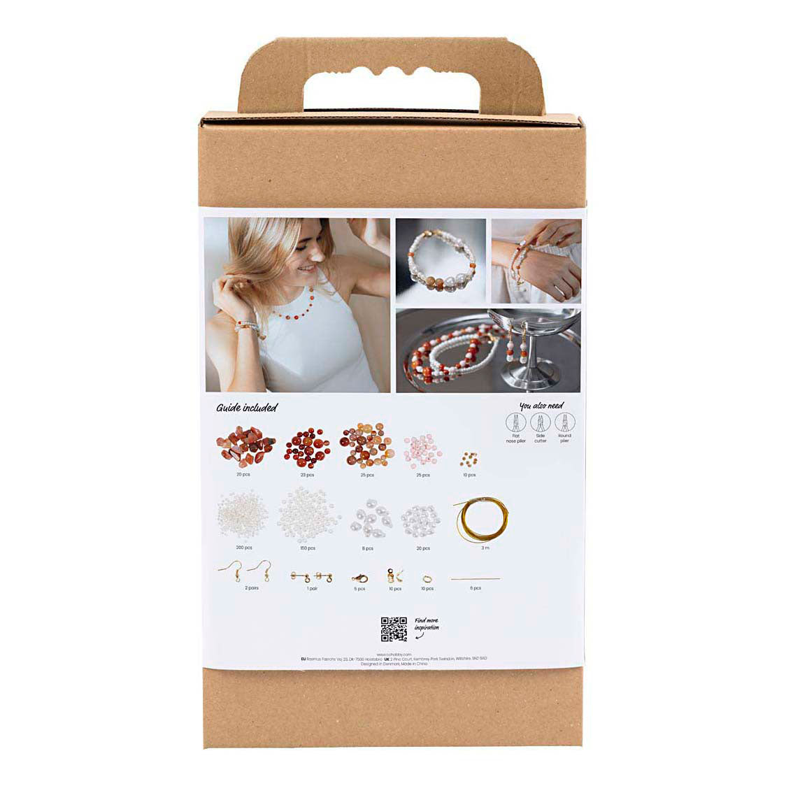Kreativ virksomhed https: www.cchobby.nl hobbysæt-smykker-beige-burnt-orange-white-mother-of-pearl-1-box