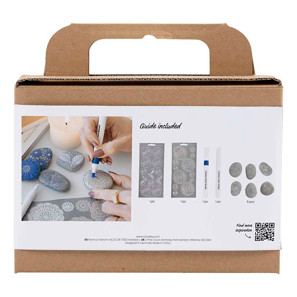 Kreativ virksomhed https: www.cchobby.nl mini-hobbyset-steen decoration-blue-1-box