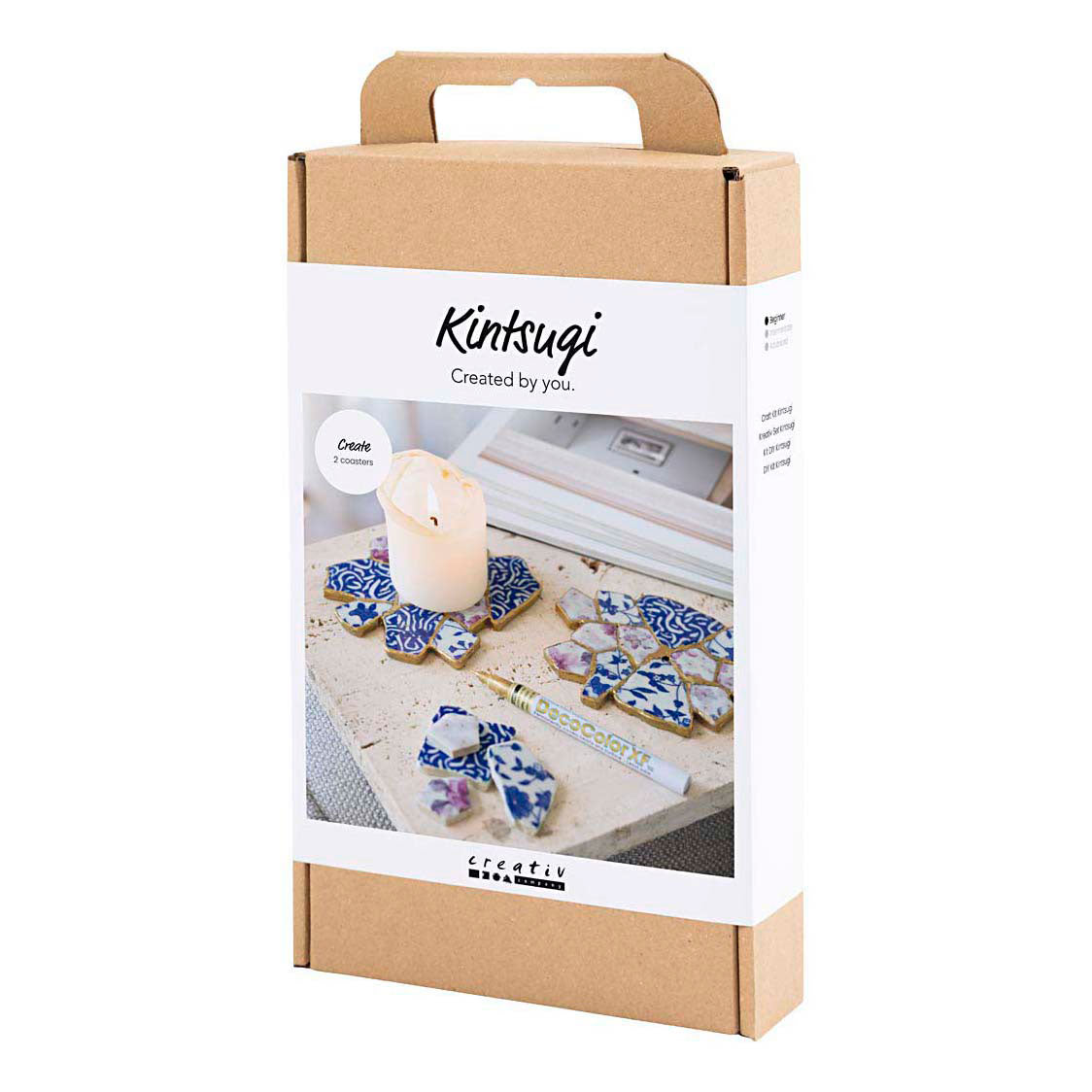 Kreativ virksomhed https: www.cchobby.nl hobbyset-kintsugi-coaster-blue-gold-lightred-white-1-box
