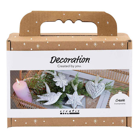 Creativ firma mini hobbysæt dekoration, juledekoration, sølvmetal, 1 æske