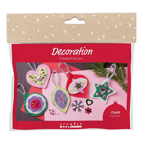 Kreativ virksomhed https: www.cchobby.nl mini-hobbysæt-decoration-filt-jule-decorations-diverse-colors-1-box