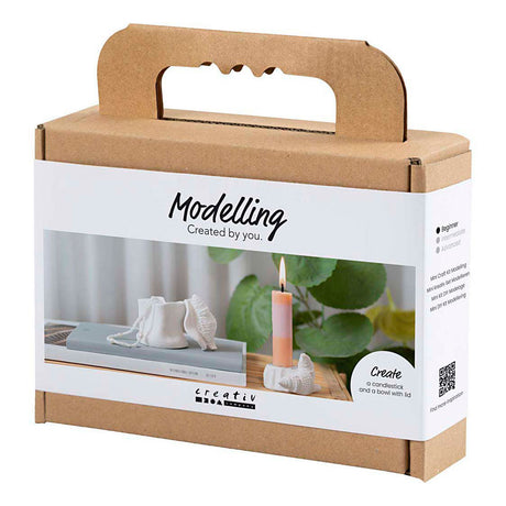 Kreativ virksomhed https: www.cchobby.nl mini-hobbyset-boetseren-lysestage-med-skaller-off-white-1-box
