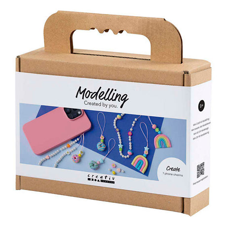 Creativ firma mini hobby sæt skulptur, mobil charme, forskellige farver, 1 æske