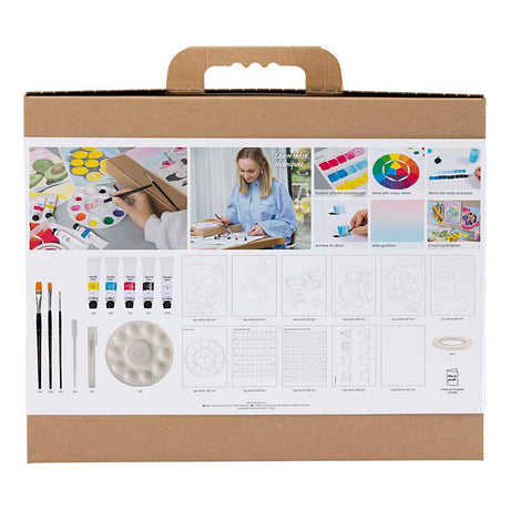 Creativ firma starter hobby sæt gouache, malerier, forskellige farver, 1 æske