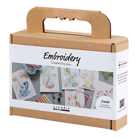 Creativ firma mini hobbysæt broderi, malerier med broderi, forskellige farver, 1 æske