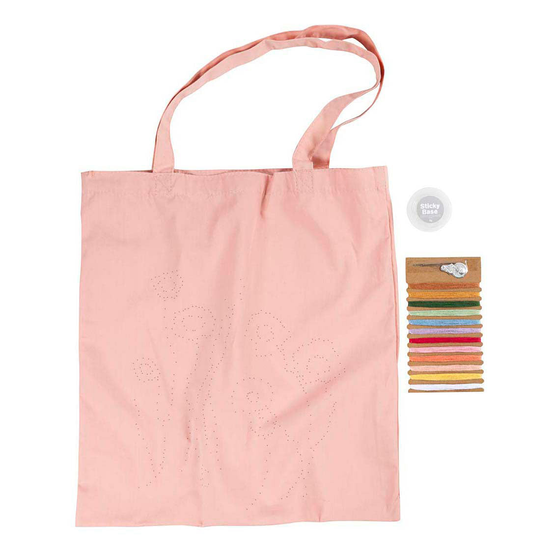 Creativ virksomhed https: www.cchobby.nl hobbyset-embroidery-carrier-bag-lightpink-1-box