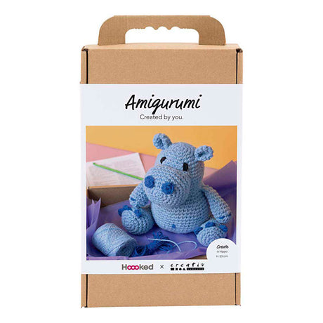 Kreativ virksomhed https: www.cchobby.nl hobbyset-amigurumi-flodhest-blue-lightblue-1-box
