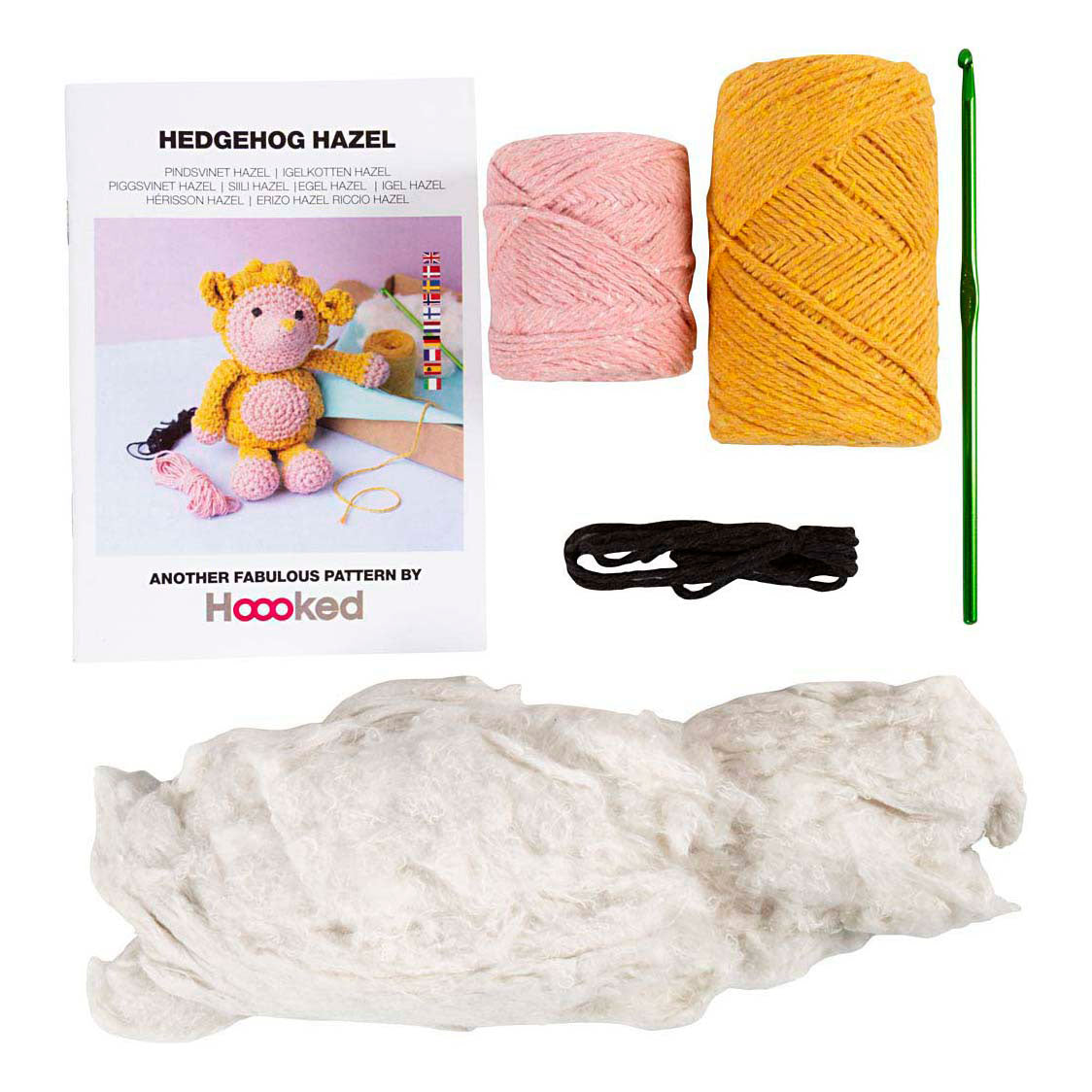Kreativ virksomhed https: www.cchobby.nl hobbyset-amigurumi-hedgehog-lightpink-warm-yellow-1-box