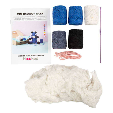 Kreativ virksomhed https: www.cchobby.nl hobbyset-amigurumi-raccoon-black-blue-1-doos