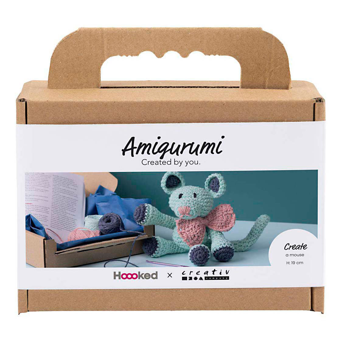 Kreativ virksomhed https: www.cchobby.nl hobbyset-amigurumi-mouse-mint-1-doos