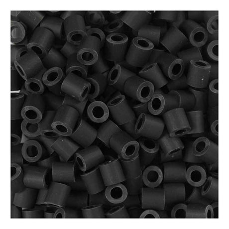 Creativ firma nabbi bioperler 5x5mm sorte - 1000 stk.