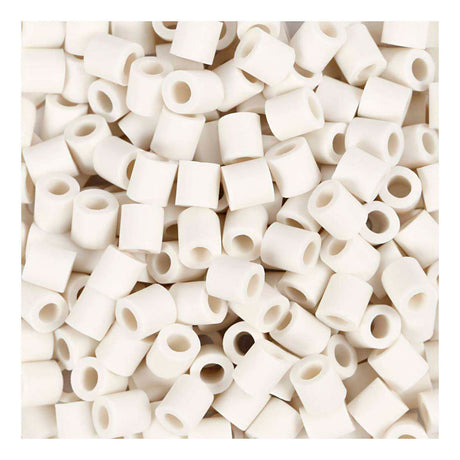 Creativ firma nabbi bioperler 5x5mm hvid - 1000 stk.
