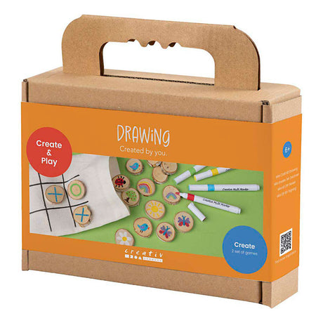 Kreativ virksomhed https: www.cchobby.nl mini-hobbyset-drawing-memory-game-and-three-in-a-row-diverse-colors-1-box