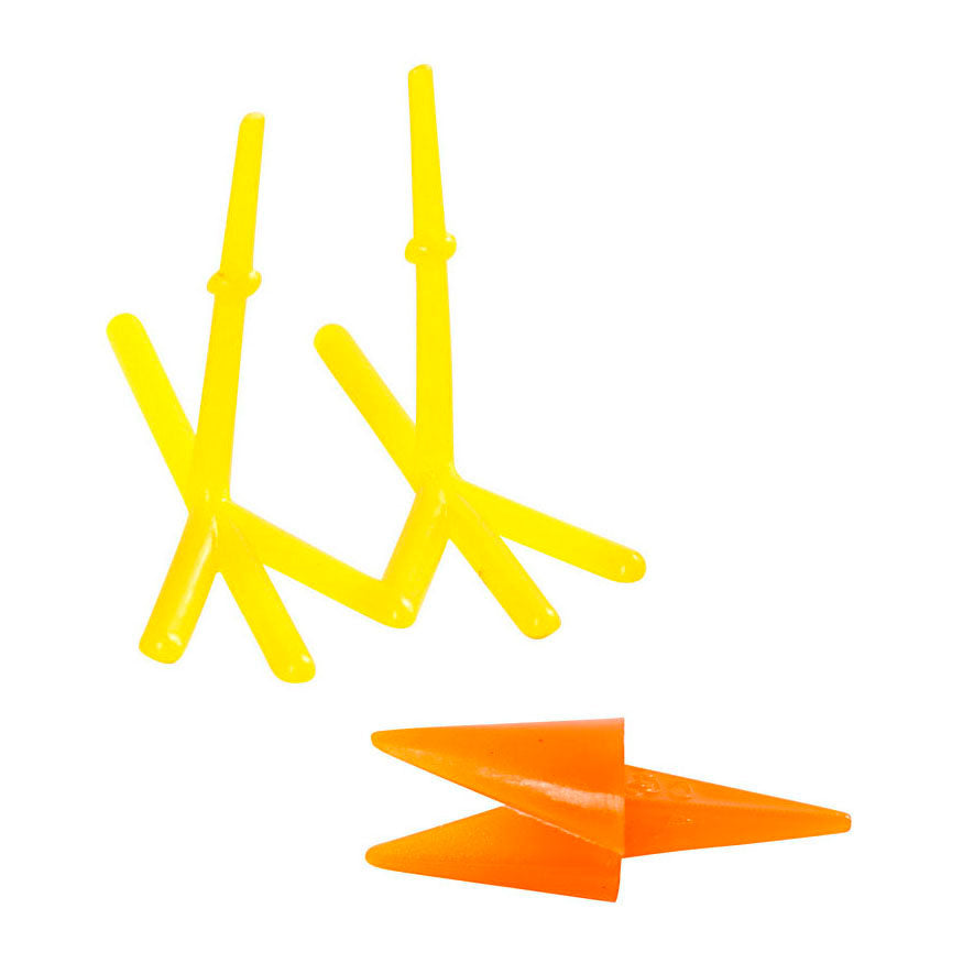 Creativ virksomhed https: www.cchobby.nl chicken-beaks-and-feet-h-28-mm-l-30-37-mm-orange-yellow-8-set-1-box