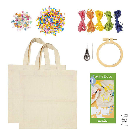 Kreativ virksomhed https: www.cchobby.nl my-craft-station-textile-decoration-various-colors-1-box
