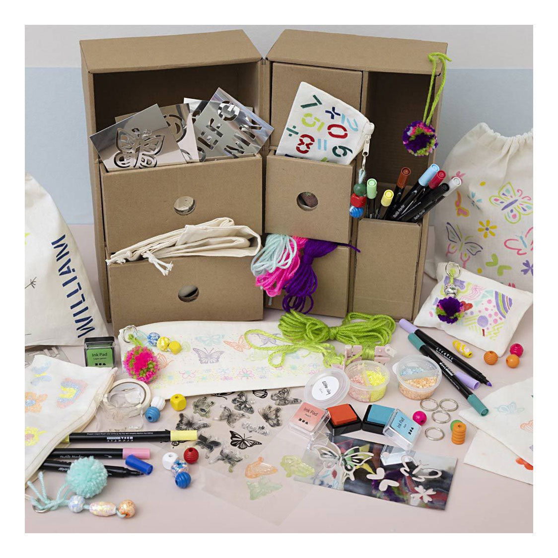 Kreativ virksomhed https: www.cchobby.nl my-craft-station-textile-decoration-various-colors-1-piece-1-box