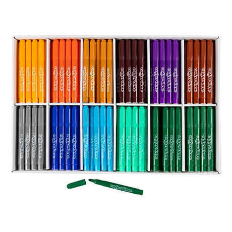 Colortime tuscher, stregbredde 5 mm, ekstra farver, 12x24 stk., 1 æske