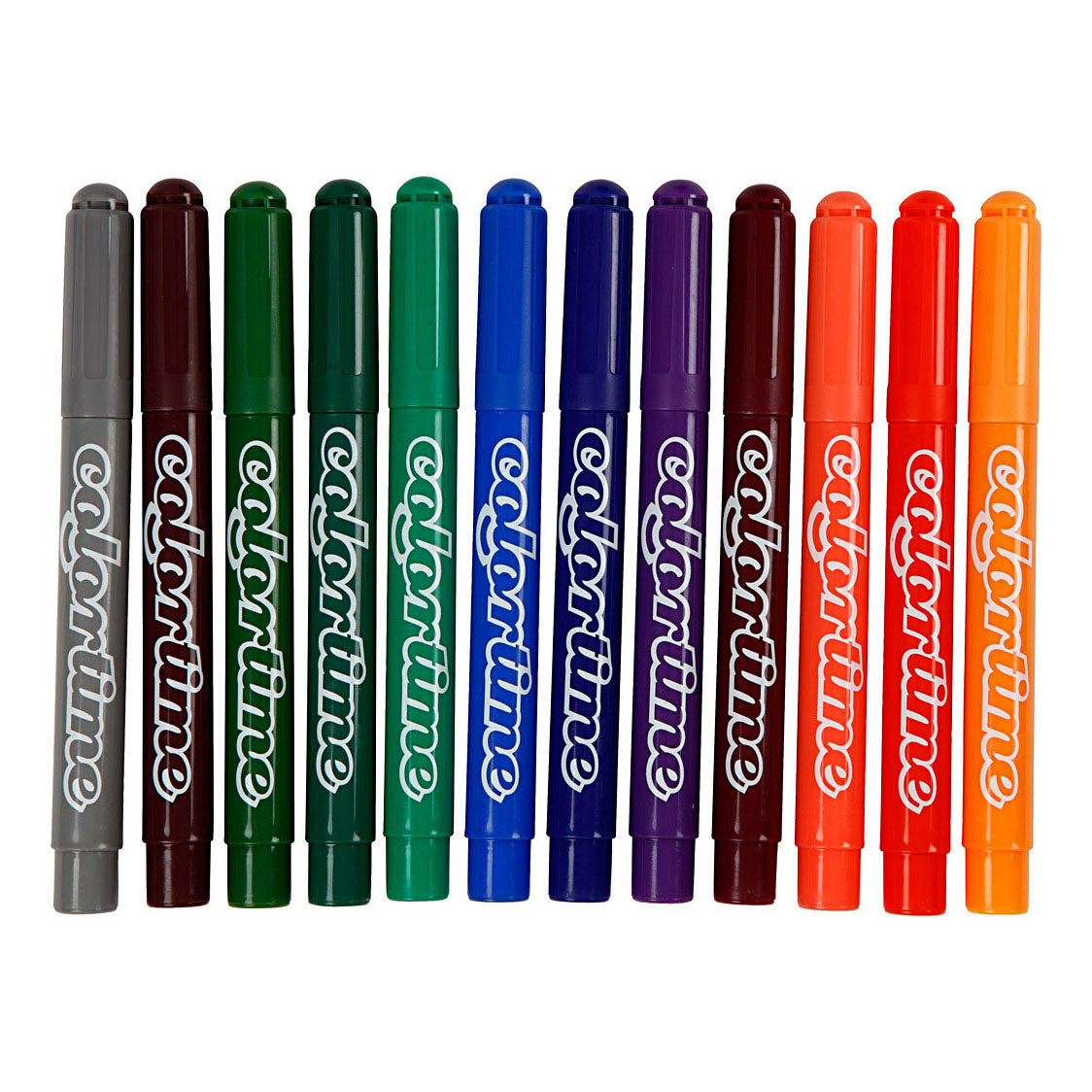 Creativ company colortime tuscher - stregbredde 5 mm - 12 stk..