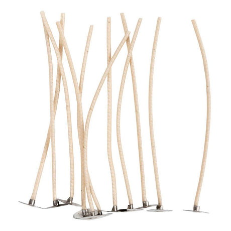 Væger til stearinlys i holder, velegnet til holdere med en diameter på 20-65 mm, L: 110 mm, tykkelse 2 mm, 10 stk. 1 æske