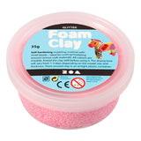 Creativ company foam clay glitter lys rød - 35gr.